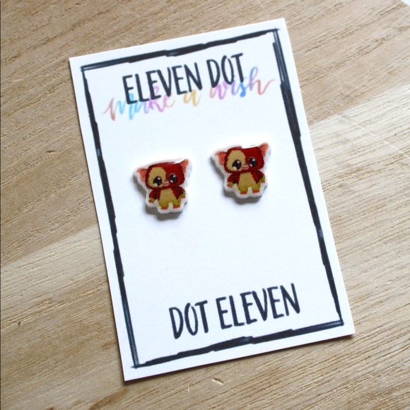 Classic Movie Gizmo Gremlins Halloween Earrings - Picture 1 of 8